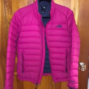 The North Face Hot Pink Puffer Jacket